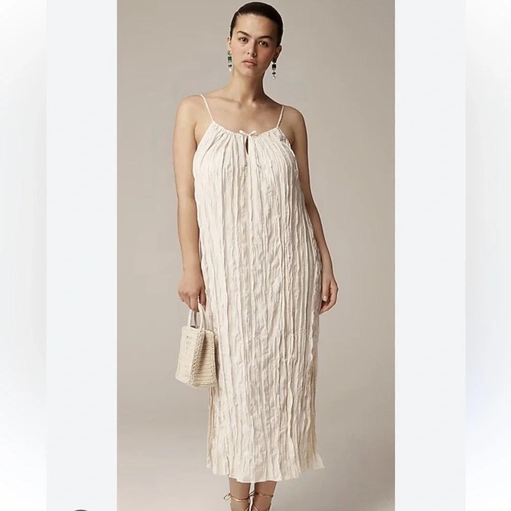 🆕 J. Crew Wrinkle Effect Midi/Maxi Dress